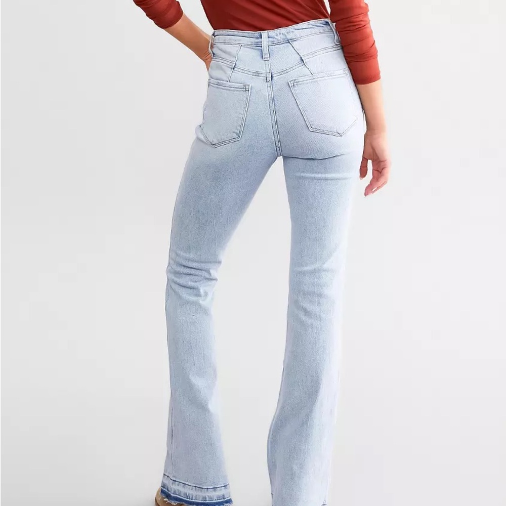 Flying Monkey High Rise Boot Stretch Jeans Light Blue women’s sz 30 - Picture 15 of 16
